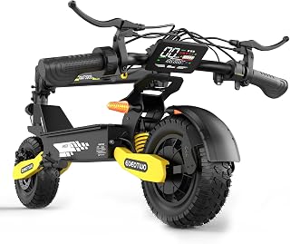 Electric Scooter Adults, 1200W/2400W, Up to 31MPH/40MPH, 25/45Miles Fast E-Scooter with 11" Off Road Tires, Heavy Duty Electric Scooters, Full Suspension, Commuting