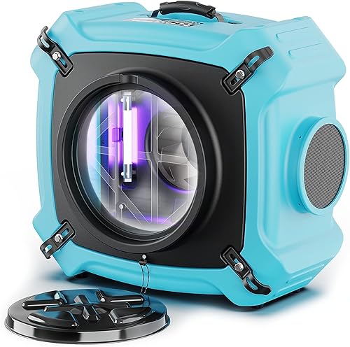 ALORAIR Purificador de aire PureAiro HEPA Max 870 Filtración de 3 etapas, depurador de aire negativo  Restauración profesional de daños por agua