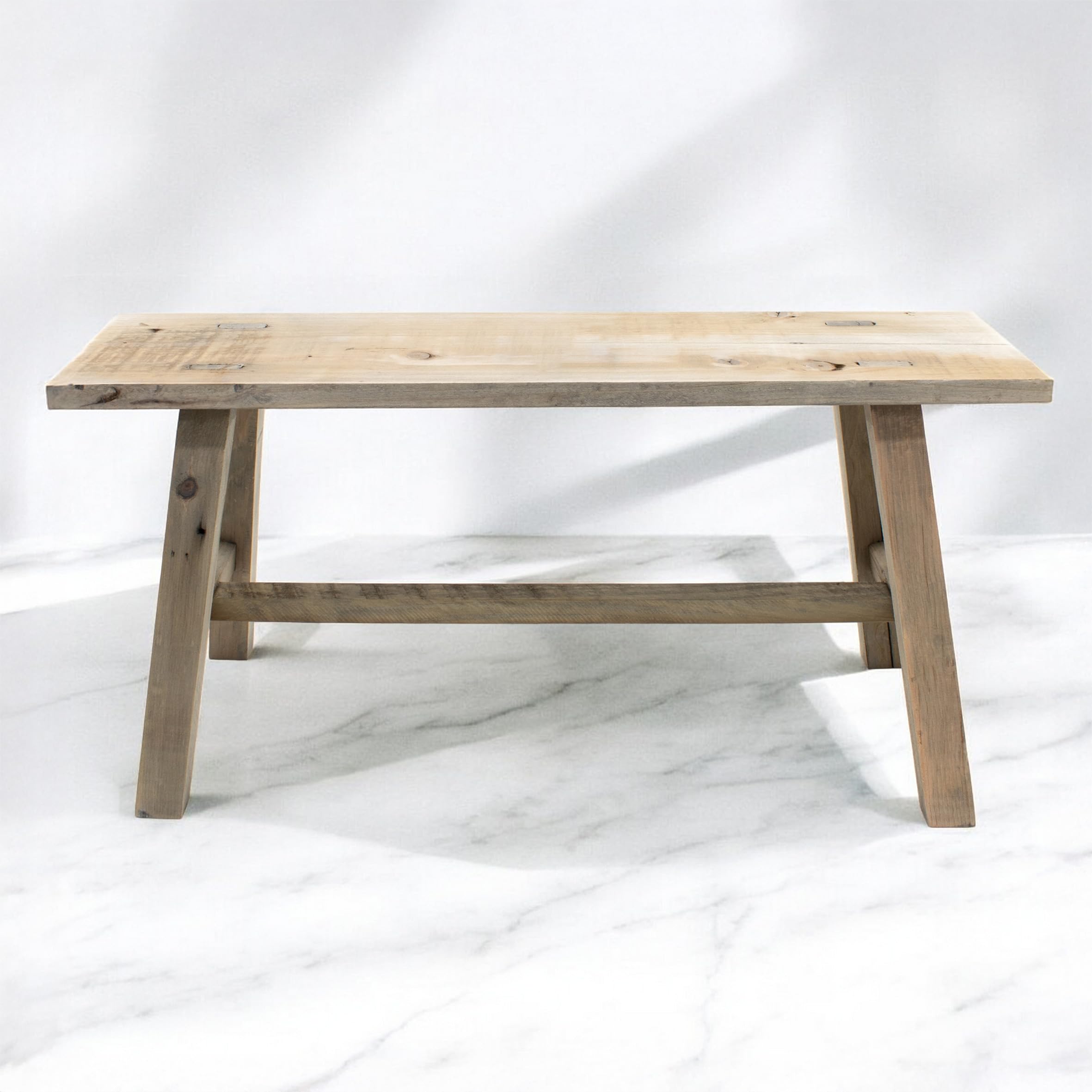Spetebo Panca decorativa in legno, 58 x 27 x 22 cm, per piante e piante