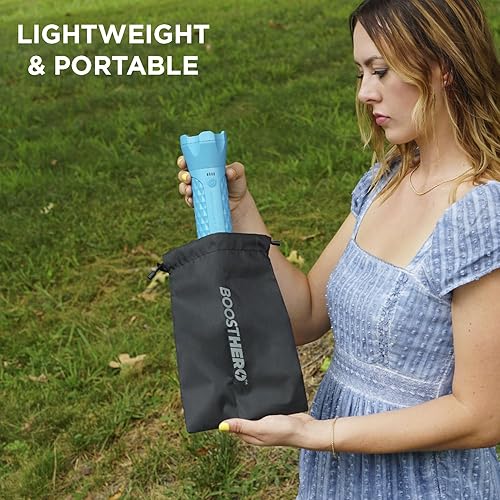 Miniatura 6 de BoostHero - Arrancador de batería portátil para automóvil, banco de energía de 6,000 mAh, linterna LED, con cables de puente inteligentes para