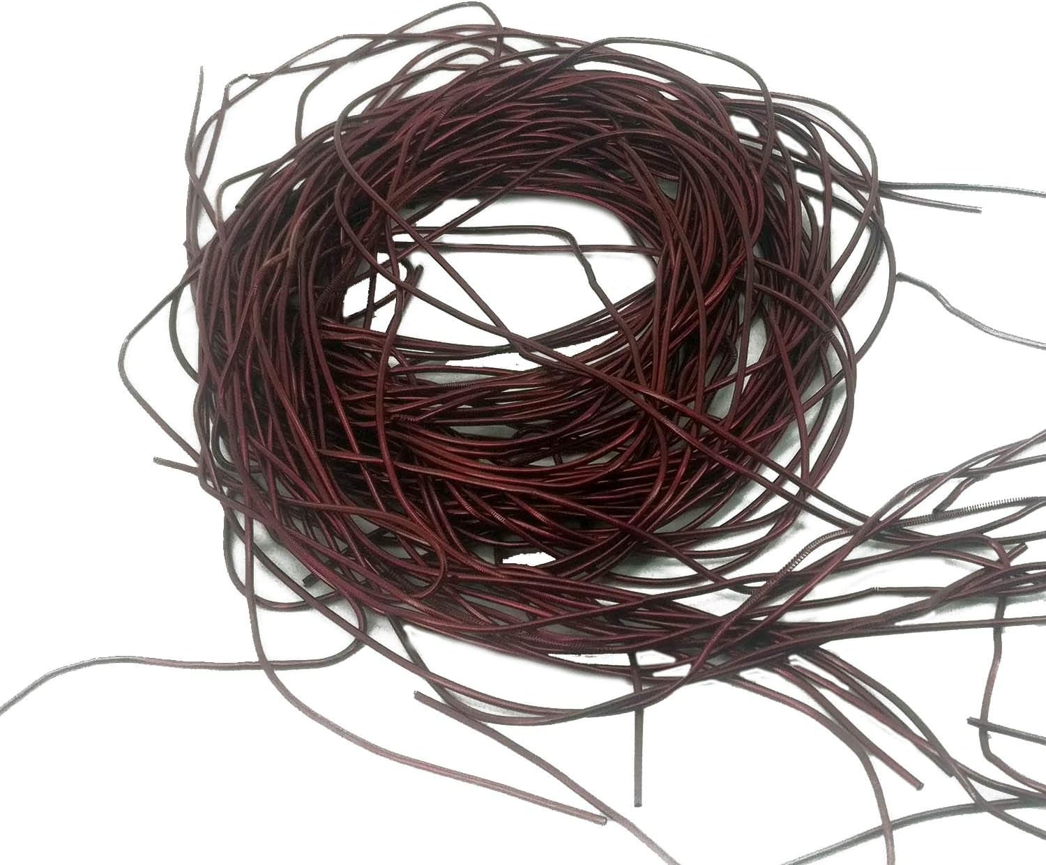 Zardosi Flexible Smooth 1mm French Bullion Wires [10 Colors X 0.35 OZ, Total 3.5 OZ / 100 Grams] Spring Dabka Copper Metallic Thread for Embroidery and Jewelry Making