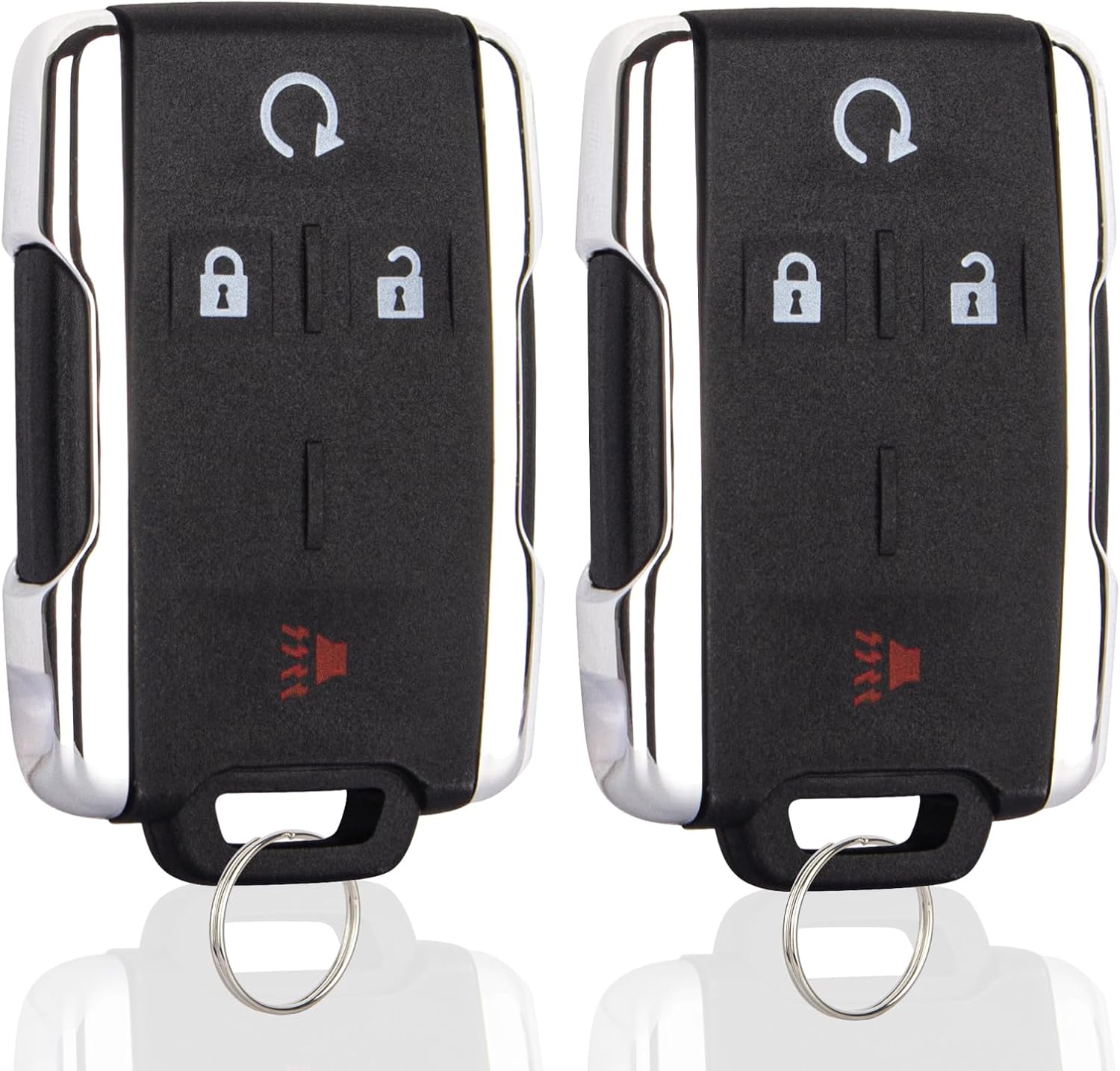 Key Fob Replacement Compatible with 2014-2020 Chevy Silverado GMC Sierra 1500 2500 3500 2500HD 3500HD | 2015-2021 GMC Canyon | 2015-2021 Chevrolet Colorado M3N32337100, 2 Packs