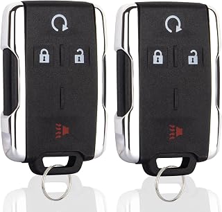 Key Fob Replacement Compatible with 2014-2020 Chevy Silverado GMC Sierra 1500 2500 3500 2500HD 3500HD | 2015-2021 GMC Canyon | 2015-2021 Chevrolet Colorado M3N32337100, 2 Packs