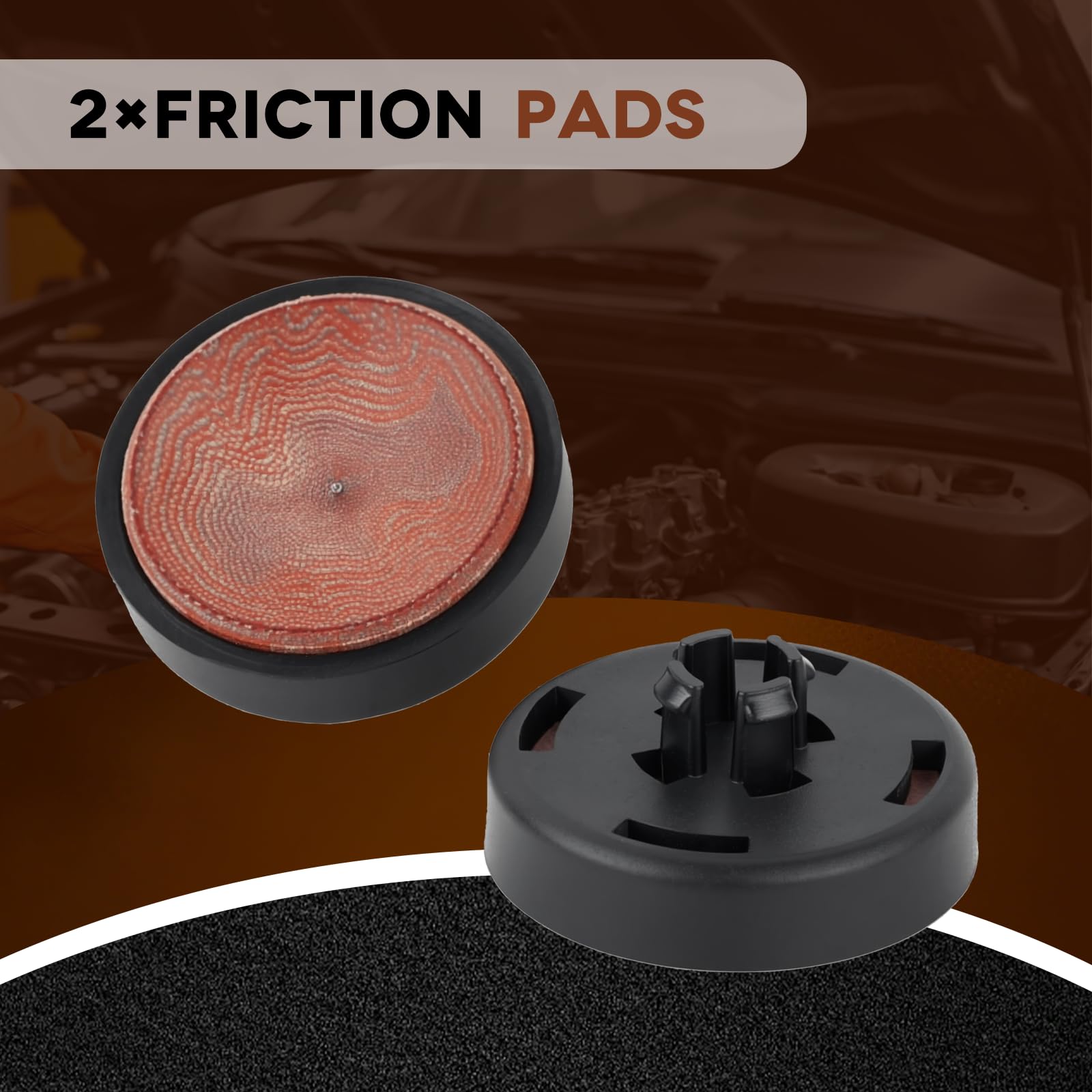 1860601 2 Stück Bremsbacken für Antischlingerkupplung Reibbeläge Ersatz für Winterh0ff WS3000 WS3500 MK2 MK3 Antischlingerkupplung Reibung Pad Set