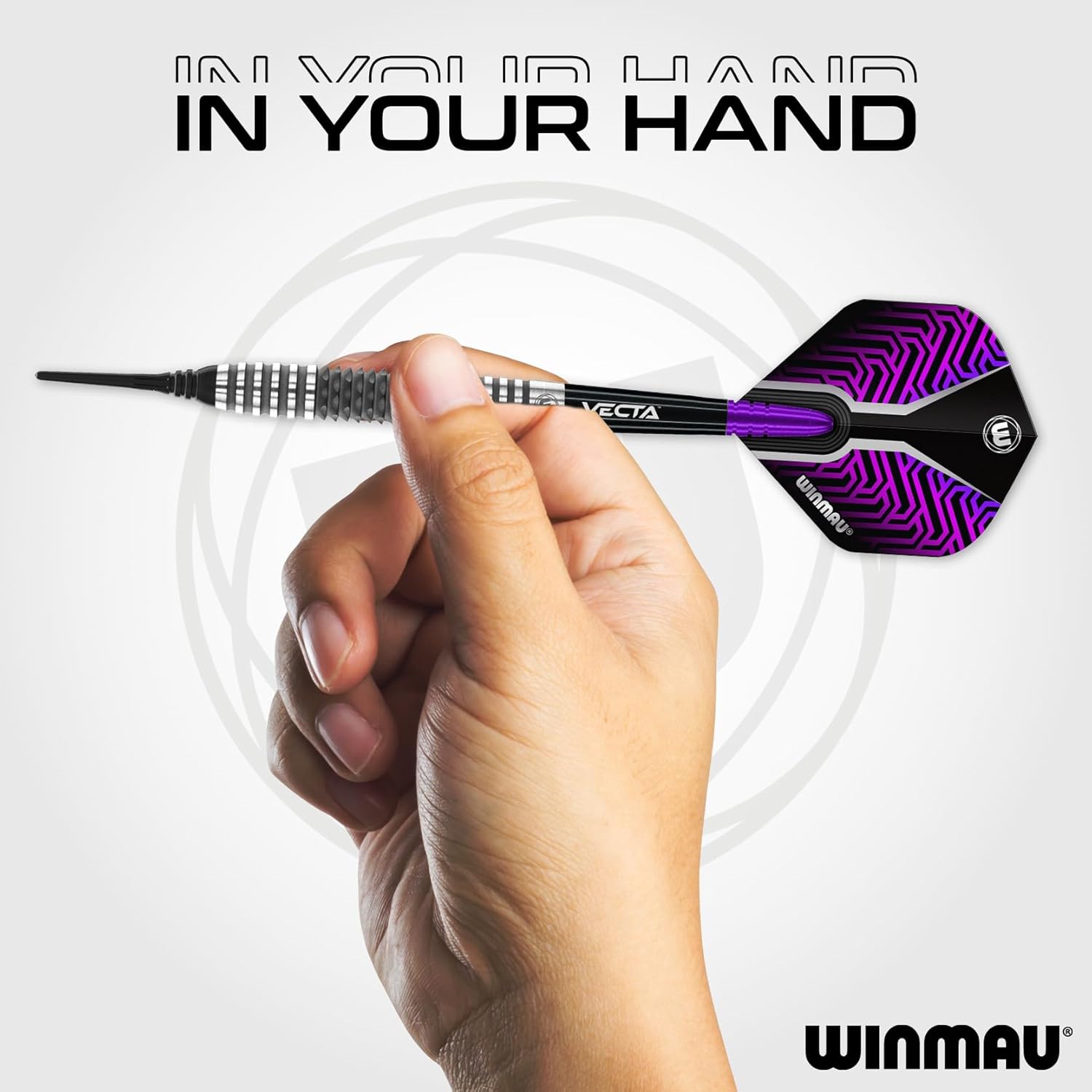 Winmau Darts Kairos Series 90% Professional Tungsten Soft Tip Darts Set with Dart Flights and Dart Shafts (Stems) - Available in 18g and Two Styles