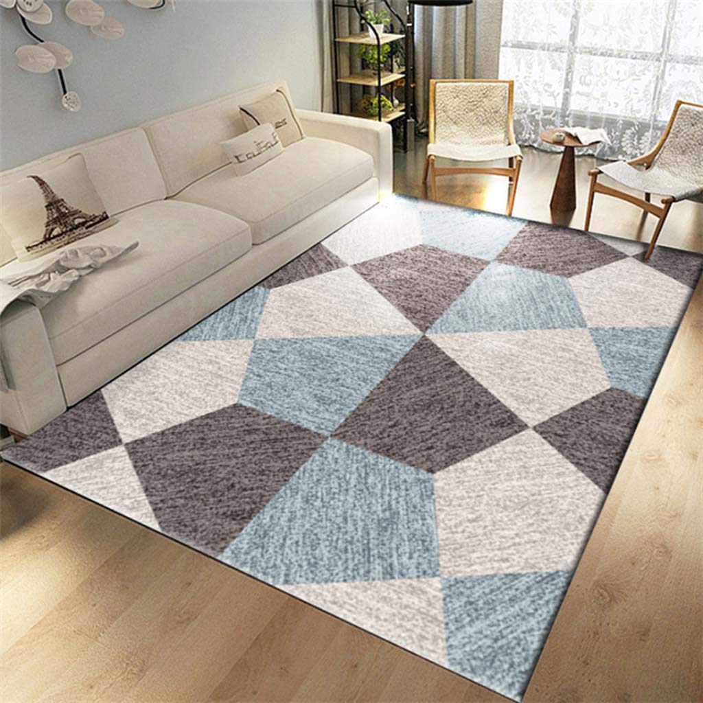 Tapis salon moderne minimaliste rectangulaire pour décoration de chambre et séjour