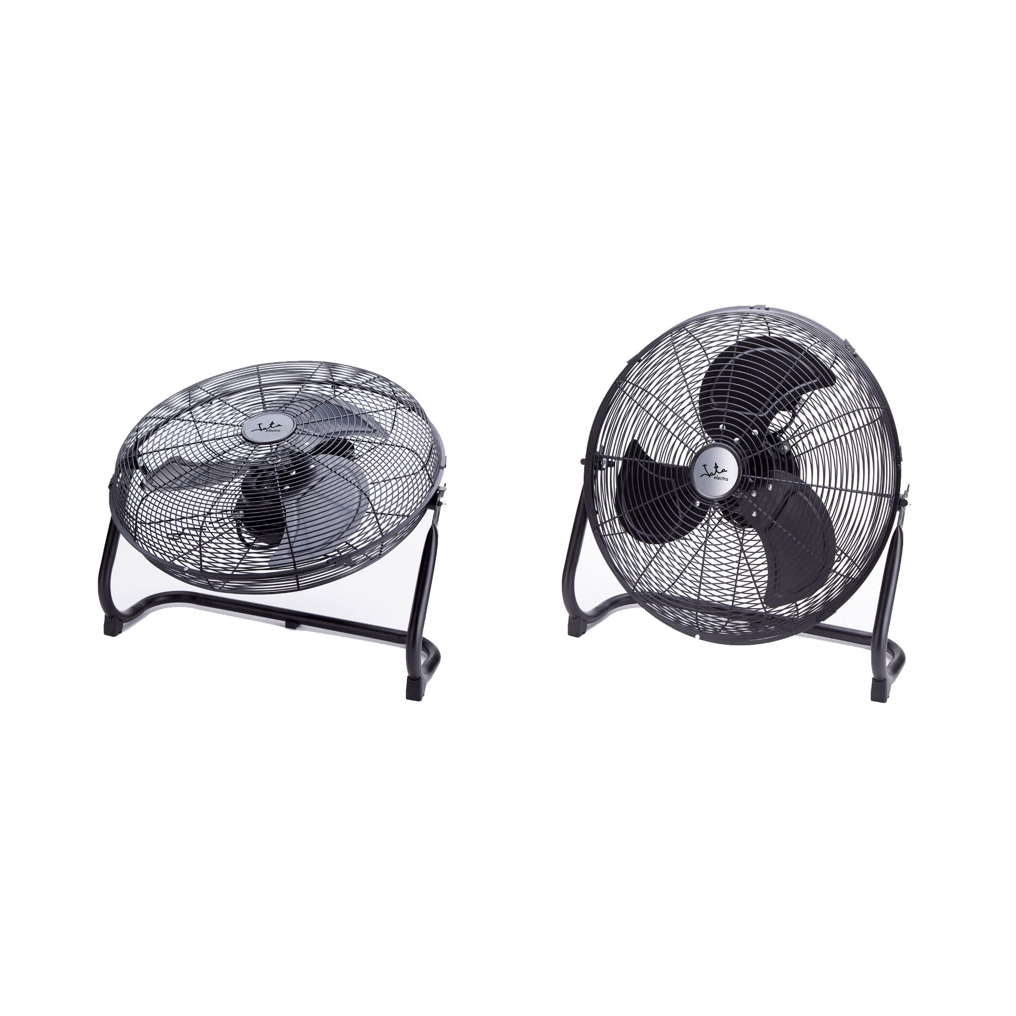 JATA VC3000 - Ventilador de aire industrial con 3 aspas metálicas. Gran ventilación. 3 velocidades. Multiorientable. Rejilla protectora trasera y delantera. Medidas: 50 x 55 cm