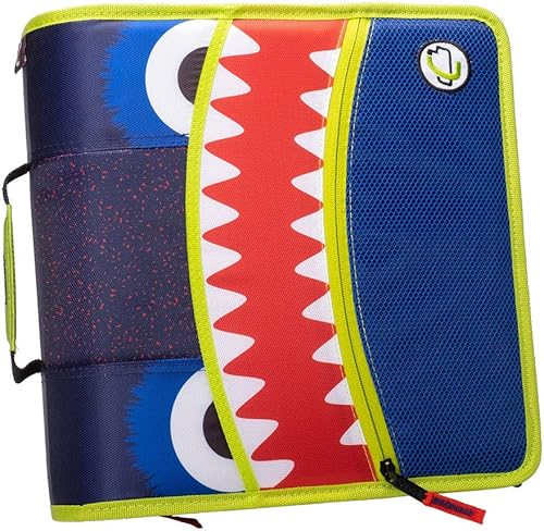 Miniatura 2 de Case-it The Mighty Zip Tab - Carpeta expansible con cremallera, junta tórica de 3, pestañas de 5 colores, múltiples bolsillos, para 600 hojas, con