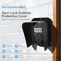 Vista 2 de Doorbell Rain Cover Black Metal Cold Rolled Steel Shell Protector for Doorbell Video Doorbell Electronic Access Control Cover Outdoor Keypad Shield