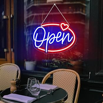 Amazon | OPENネオンサインLED オープン看板ネオンサイン クラブ