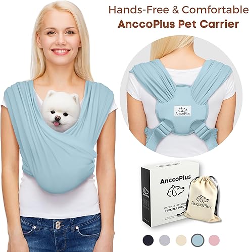 Miniatura 2 de Transportadores para perros pequeños, portador para perros pequeños, portador para perros con orientación frontal, manos libres, tamaño ajustable,