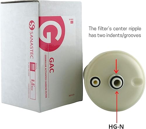 Miniatura 2 de A2O WATER - Fabricado en Estados Unidos, filtro de agua alcalino de repuesto de carbón activado granular con reducción de metales pesados para