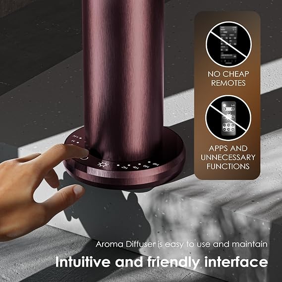Waterless Essential Oil Diffuser,Oil Diffuser,Aromatherapy Diffusers,Scent Diffusers for Home,Large Room, Hotel Scent Diffuser, 1000sq.ft, Aroma Diffusers (Dark Purple)
