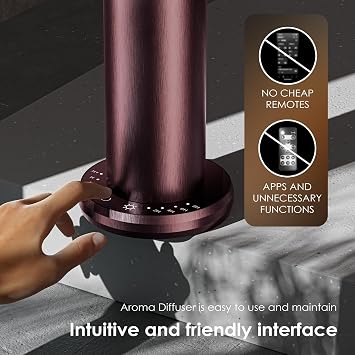 Waterless Essential Oil Diffuser,Oil Diffuser,Aromatherapy Diffusers,Scent Diffusers for Home,Large Room, Hotel Scent Diffuser, 1000sq.ft, Aroma Diffusers (Dark Purple)