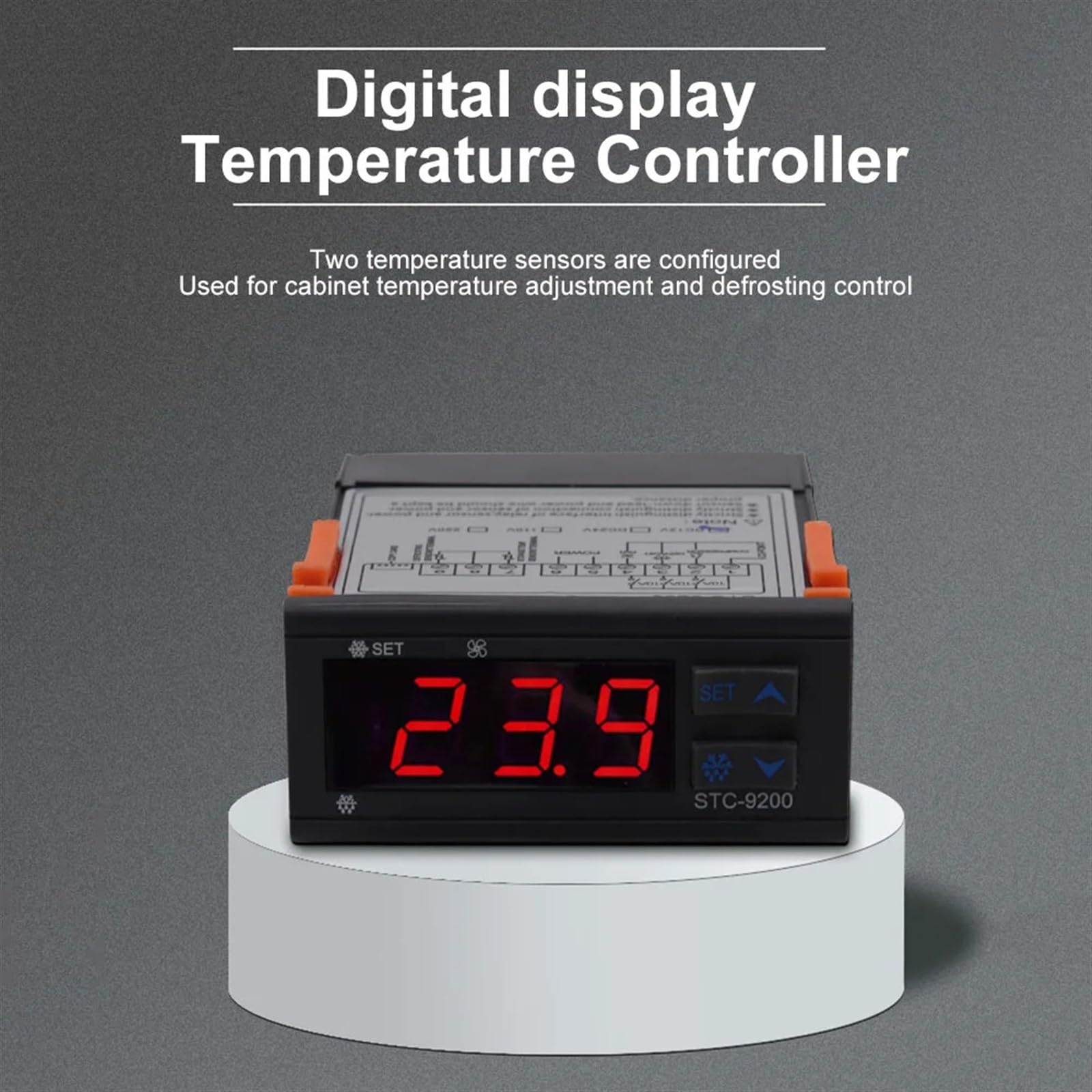 Termostato controlador de temperatura STC-9200, refrigerador automático inteligente Digital, incubadora de almacenamiento en frío, CA 110-220V CC 24V/12V(AC 110-220V)