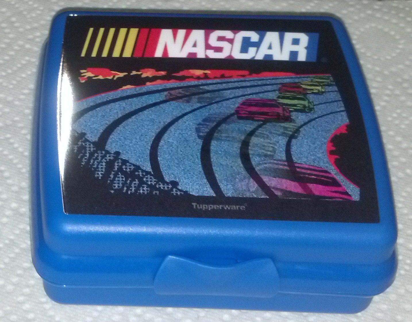 Tupperware NASCAR hologramme Sandwich support boîte plastique rigide