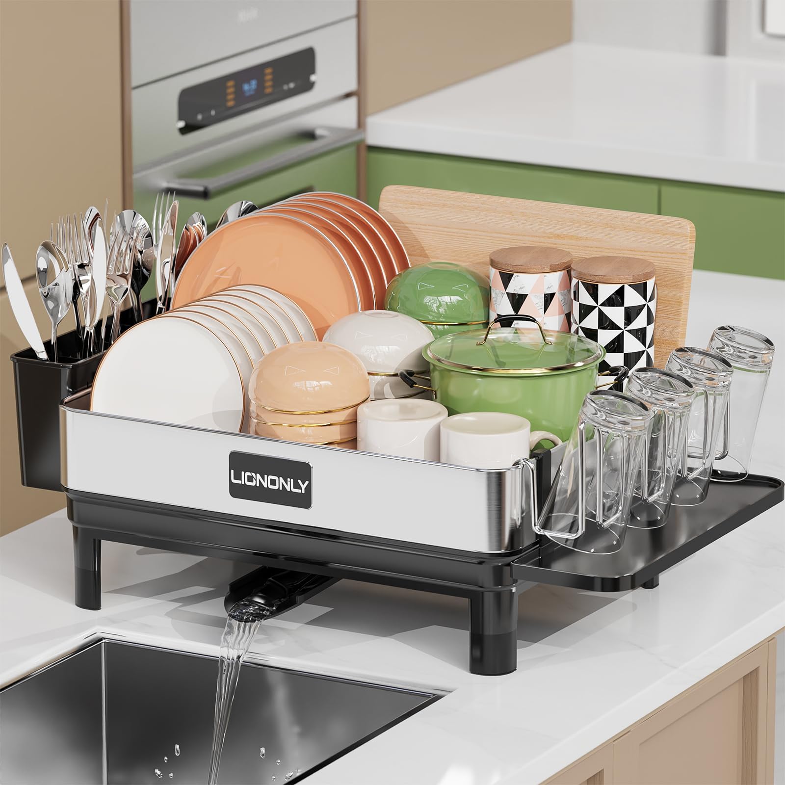 Amazon.com - FOCUS FINEST Dish Drying Rack, Dish Drainer for Kitchen ...