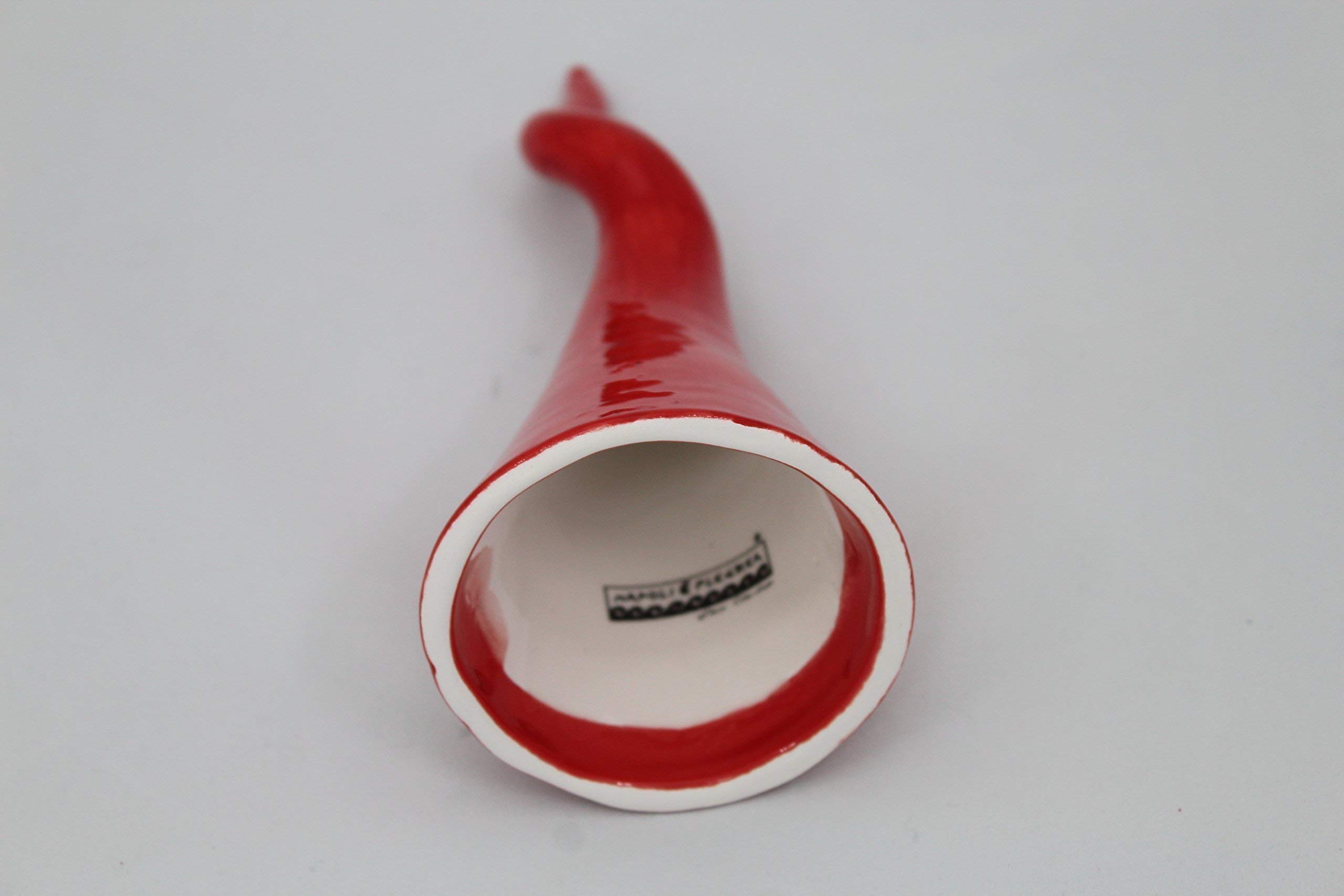 Corno napoletano portafortuna in ceramica souvenir e idea bomboniere handmade