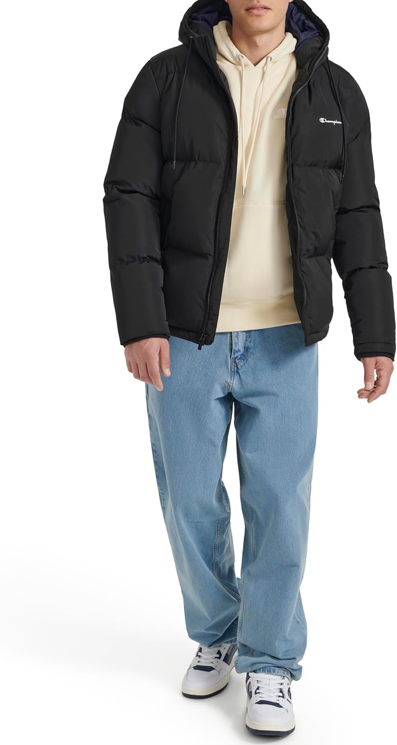 Champion Men's Quilted Full-zip Hooded Puffer Jacket - Image 5