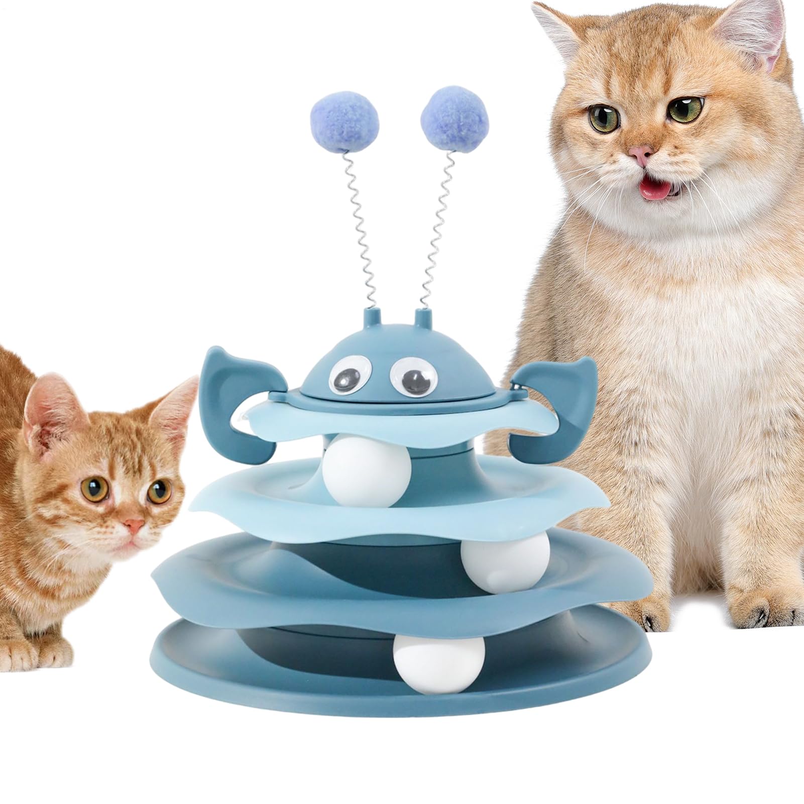 Jeu de tour pour chat au design mignon, stimulation physique premium pour appartement