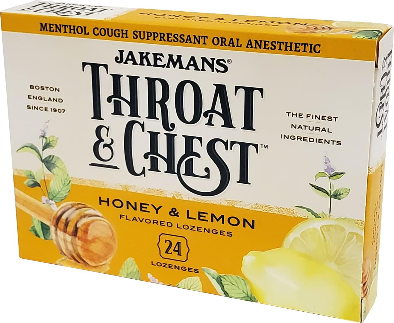 Jakeman's Honey Throat & Chest Lozenges - 30 Count For Cough & Sore Throat Relief