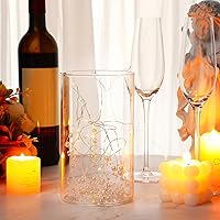 Vista 7 de Hicarer Cadena de perlas de 157 pies con 24 cuerdas para velas flotantes, perlas de imitación como relleno de jarrón, ideal para bodas, fiestas