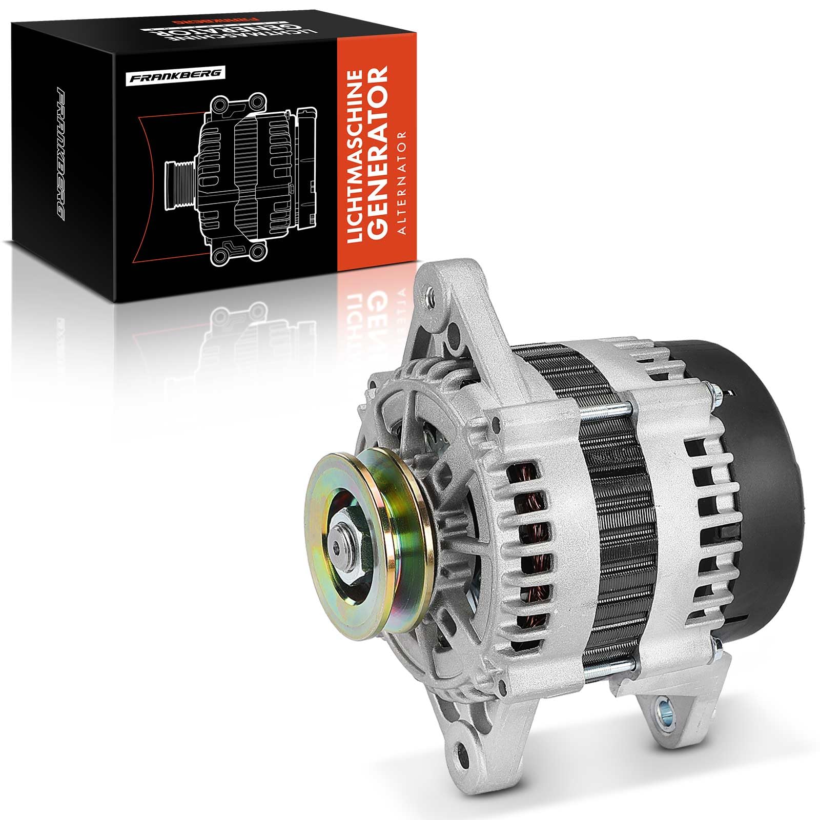 Frankberg Alternador con Polea de Rueda Libre Gasolina Compatible con Matiz M200 M250 0.8L Spark M300 1.0L Spark M300 1.2L Matiz M200 M250 1.0L Aveo/Kalos Compacto T250 T255 1.2L Replace# 96380673
