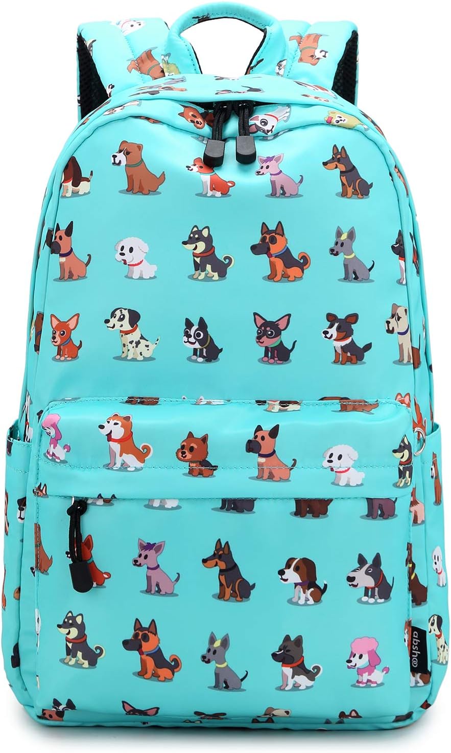 abshoo Cute Lightweight Dog Backpack for Girls and Boys Kids School Backpacks (Dog Teal)
