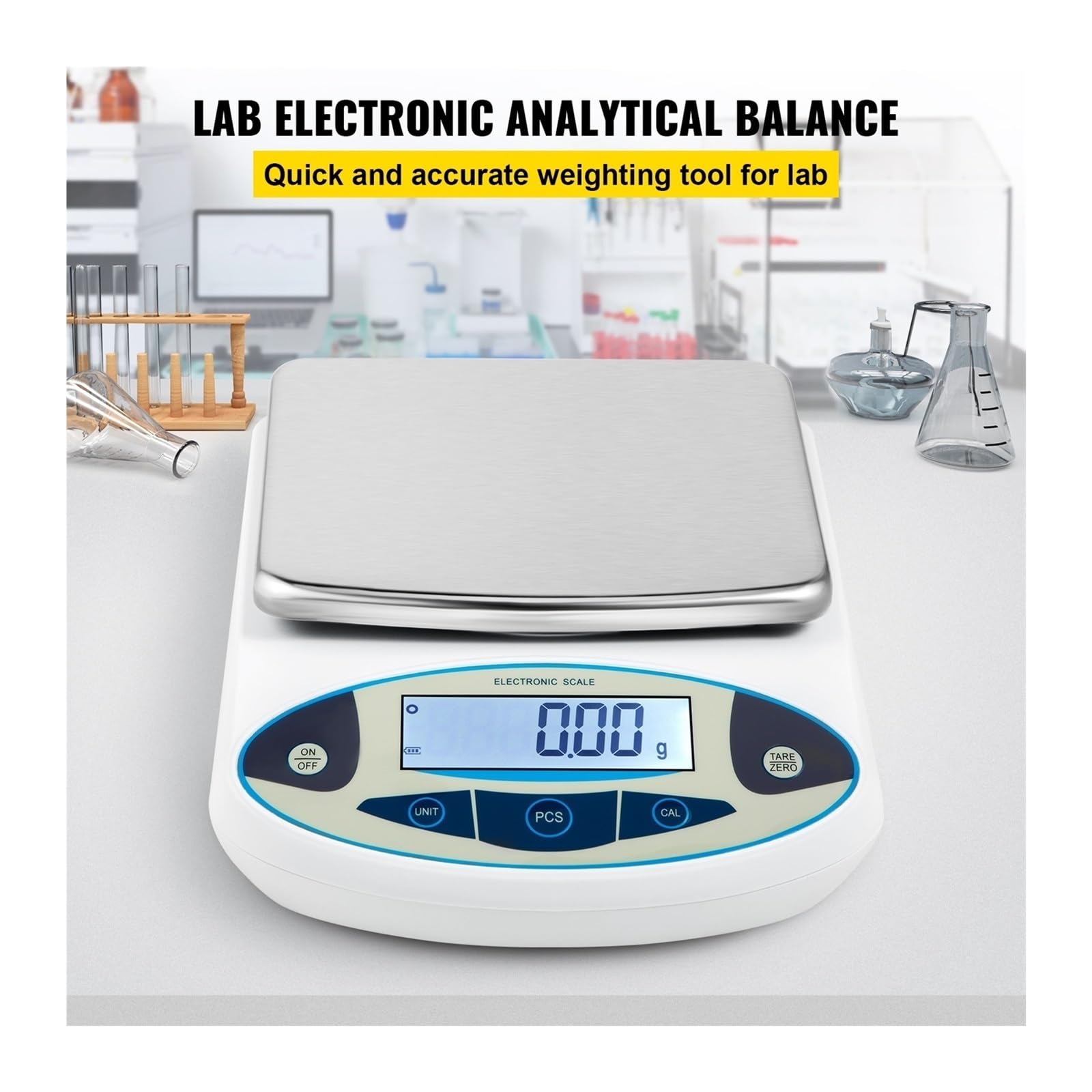 Waga kuchenna 5000g X 0,01g Waga analityczna laboratoryjna z podświetlanym ekranem LCD Cyfrowa waga Mini precyzyjna kieszonkowa elektroniczna