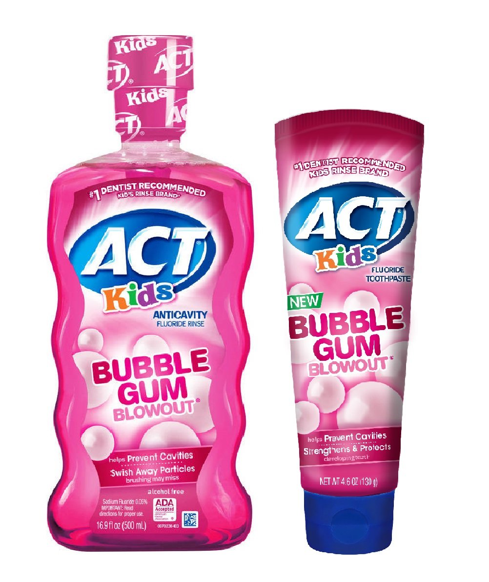 Ley Kids Bubblegum Blowout enjuague bucal y pasta dental Yaxa Store