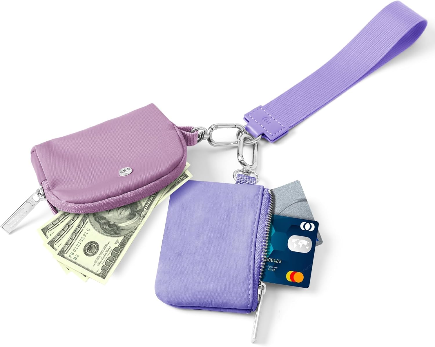 Mum's Memory Mini Zip Around Wristlet Wallets for Women -KeyChain Wallet with Detachable Dual Pouch Wristlet -Key Chain Coin Purse Small Wallets - Image 4