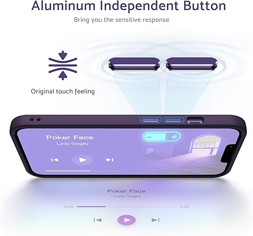 Miniatura 3 de Anqrp Funda diseñada para iPhone 15 Plus, compatible con carga inalámbrica Funda delgada de silicona suave antiarañazos para iPhone 15 Plus de 6.7