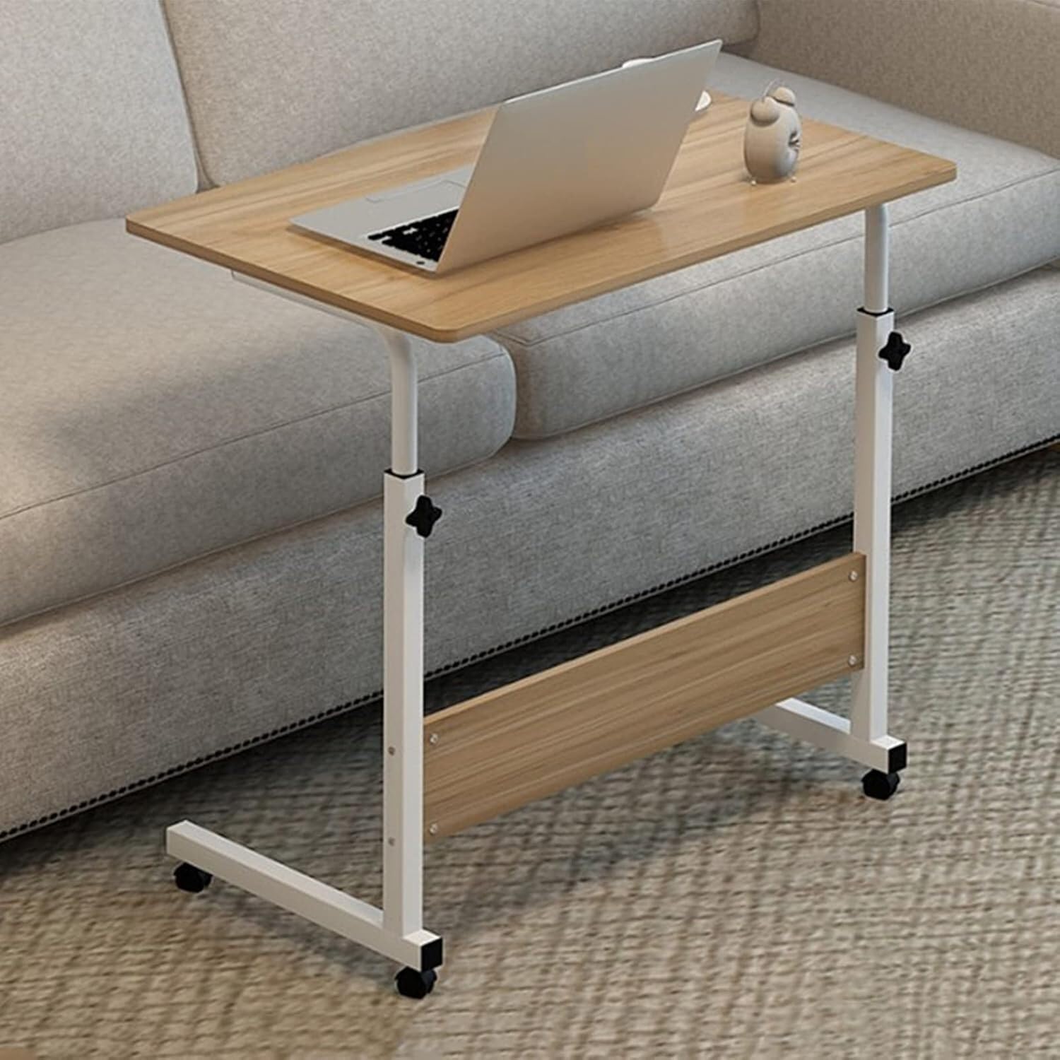 Frilla Tavolo portatile pieghevole – Regolabile in altezza e inclinazione, con superficie ampia – Ideale per letto, divano e smart working | EVOSTUL