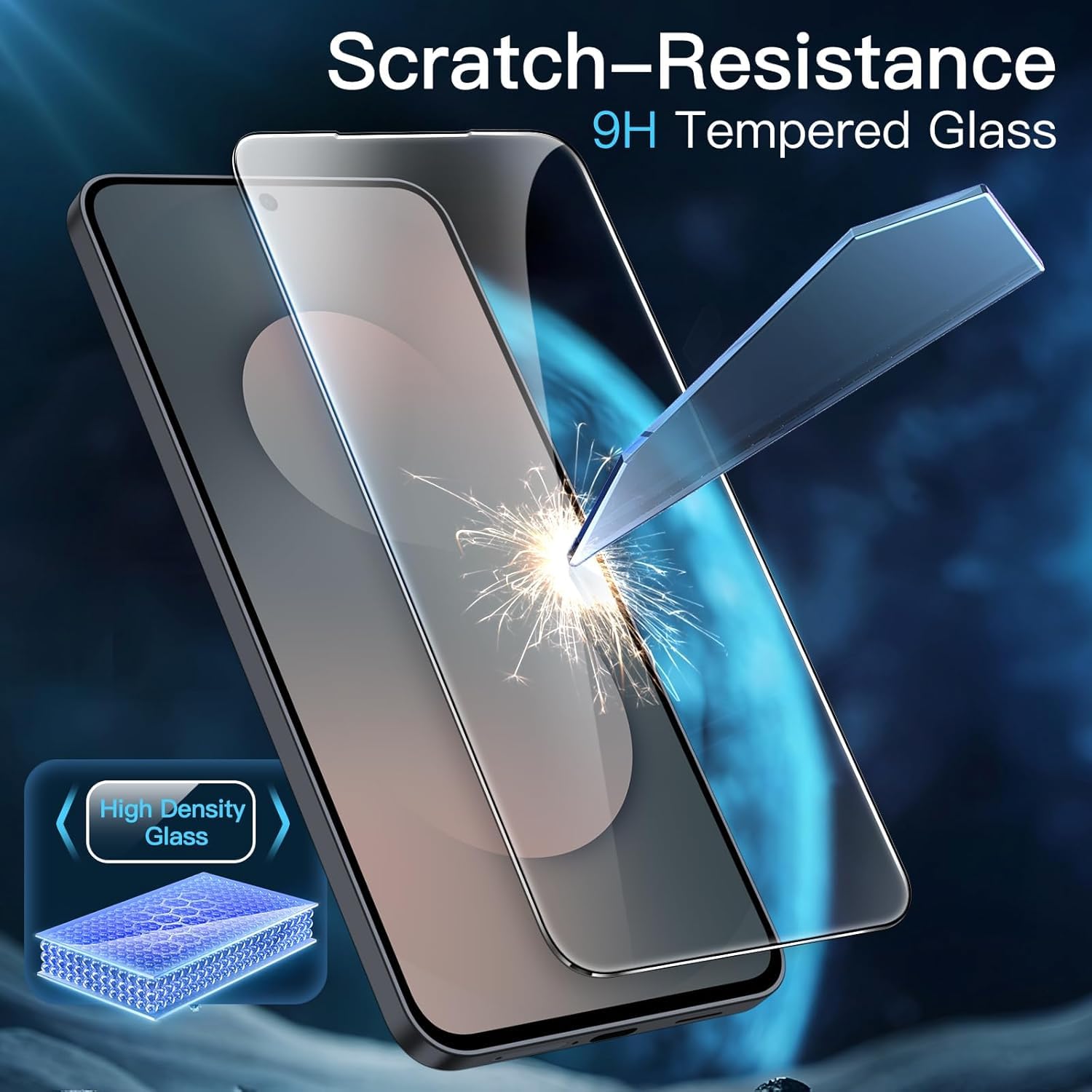 OpenTech® Military-Grade Gorilla Tempered Glass for Samsung Galaxy S25 FE 5G (6.7 Inch) with Edge to Edge Coverage - Case Friendly, Anti-scratch and Bubble free installation kit — Amazon image 4