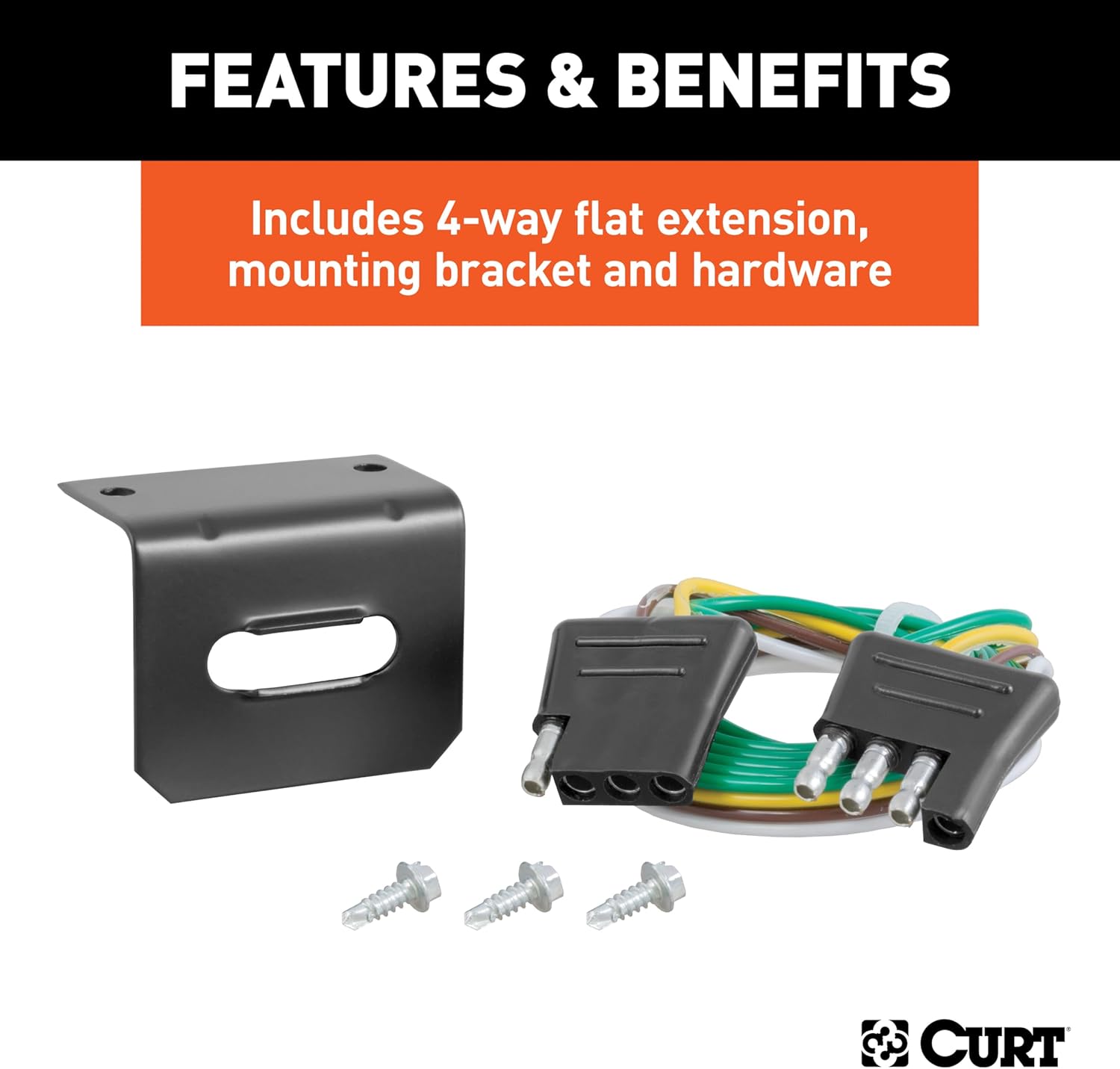 CURT 52106 Custom Towed-Vehicle RV Wiring Harness for Dinghy Towing, Fits Select Ford F-250, F-350
