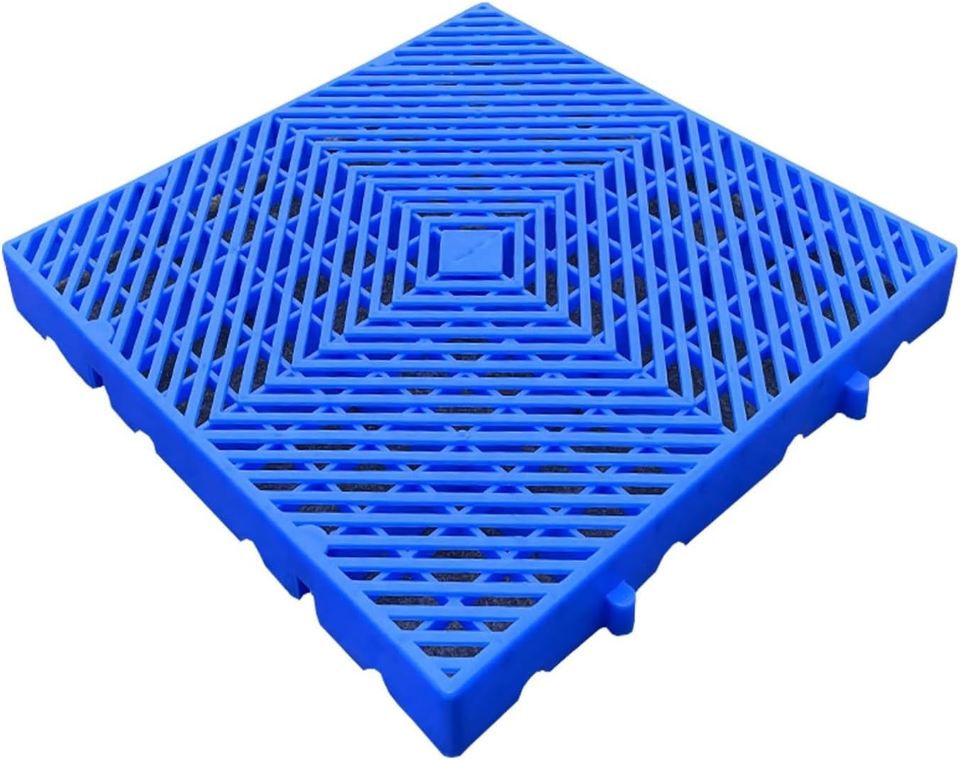 Waterproof Lightweight Plastic Pallets for Storage Grid Pad Nestable Floor Pallets with Breathable Grids Racks Ideal for Garage Supermarket and Basement Storage Easy to Install (4ps 30x30x2.