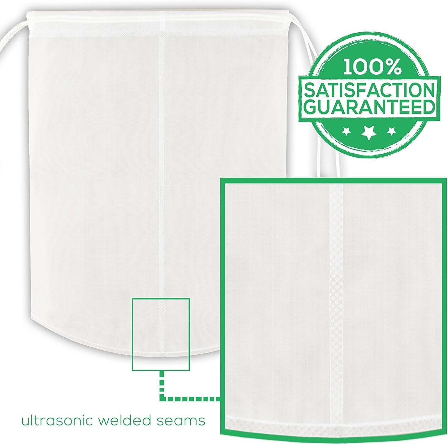 Victoos Best Nut Milk Bag - Large Reusable Almond Milk Bags - Food Grade Nylon Mesh Strainer - Yogurt and Cheese Maker - Cheesecloth Alternative - Tea and Juice Filter Almond Milk Maker
