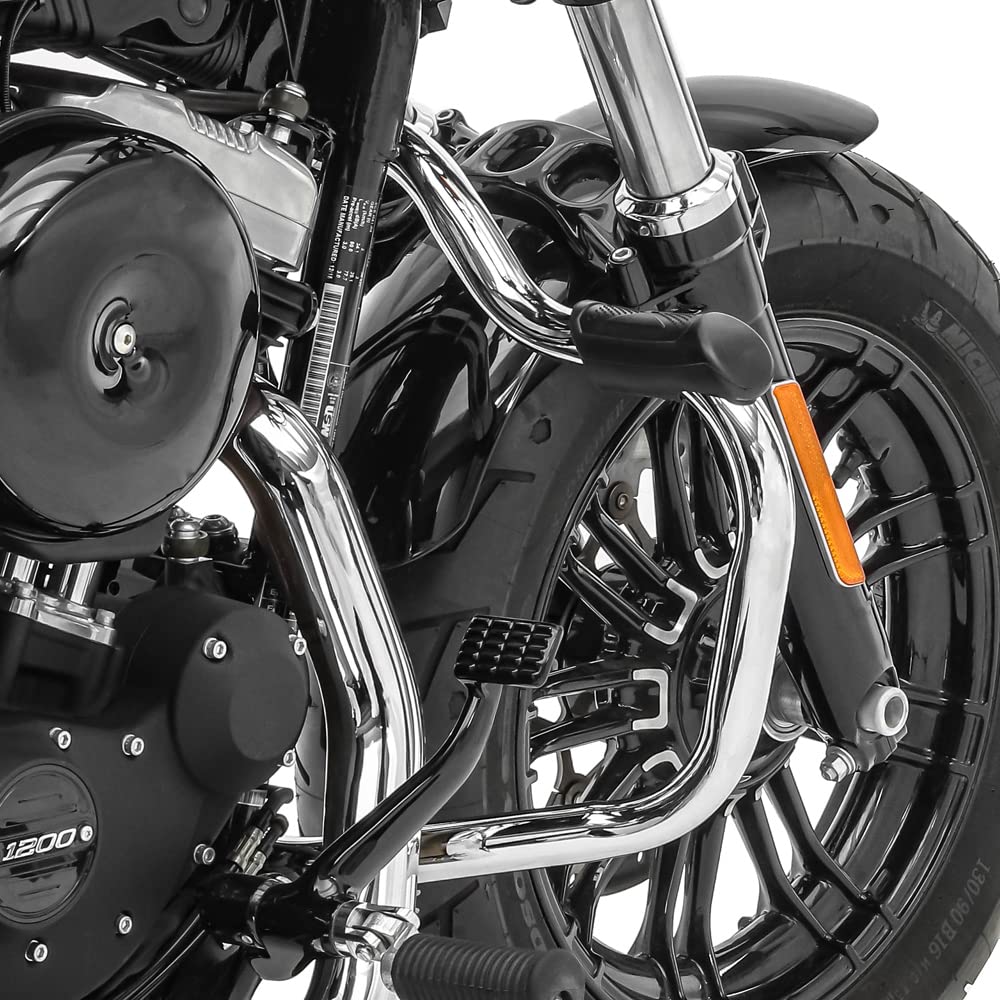 Pare Carter Harley Sportster 883 Iron 09-20 - Protection Moteur Noir Style Custom