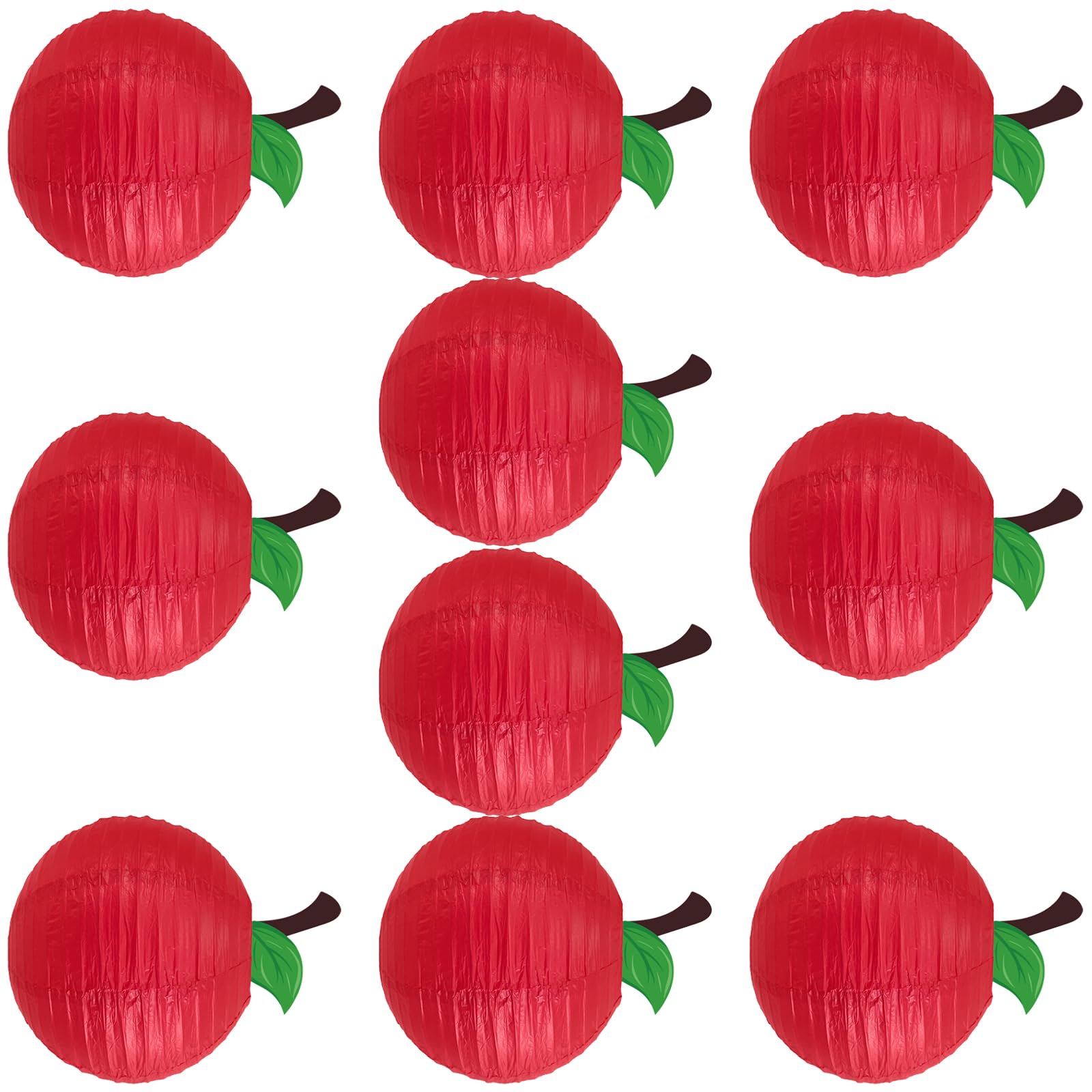 carotoe Fruit Shape Paper Lights 10Pcs, Foldable Hanging Ornaments for Kids Birthday Party Classroom Seasonal Decoration Multicolored Classroom Decoration