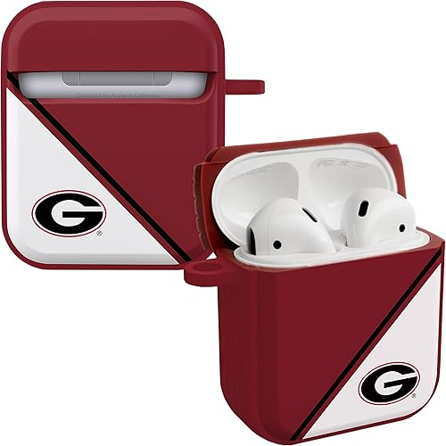 Miniatura 7 de AFFINITY BANDS Georgia Bulldogs Camo HDX - Funda compatible con Apple AirPods Generaciones 1 y 2 Camo,Serie Champion (rojo),Clásico,Georgia