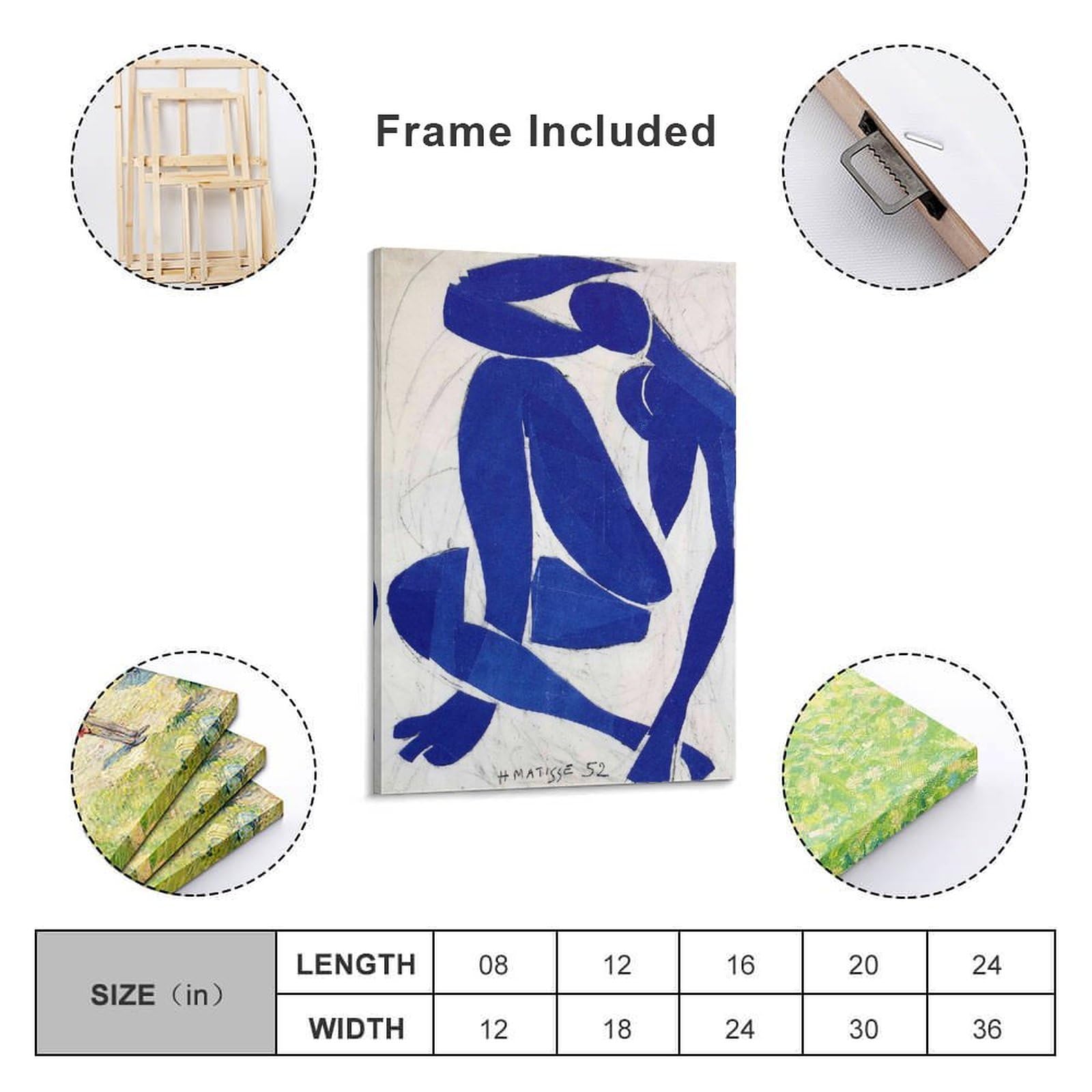 Amazon.co.jp: Henri Matisse アンリマティスブルーヌードIV プリント