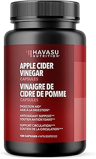 Havasu Nutrition Apple Cider Vinegar Capsules with 500mg Apple Cider Vinegar and 20mg Cayenne Pepper per Serving