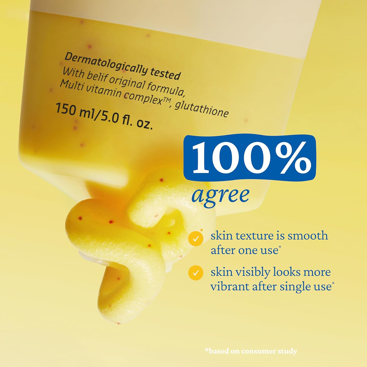 belif Super Knights Glow Radiance Cleansing Mask, Korean Skincare with Multi-Vitamin Complex & Glutathione – Radiance & Even Skin Tone (150 ml / 5.0 fl. oz.) - Image 5