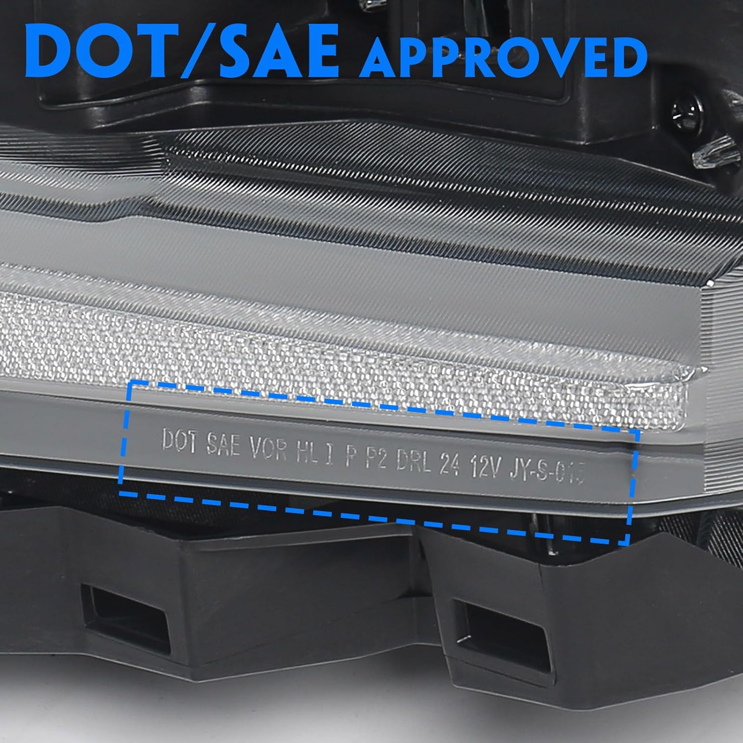 LED Headlight Compatible with Chevy Silverado 1500 2022 2023 2024 LTZ/High Country Model/RST Model W/LED DRL Head Light Lamp Chrome Bezel 87828578 87828577 Right Passenger Side