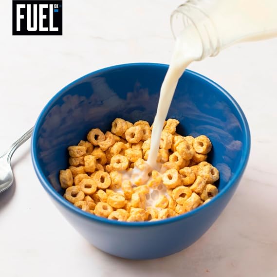 FUEL10K Original Crunch Multigrain Hoops Breakfast Cereal, 350 g (7-Pack)