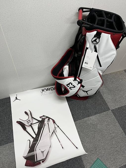 Amazon 300個限定 ポスター ホワイト 白 Jordan Fadeaway 6Way Golf Stand Bag ナイキ