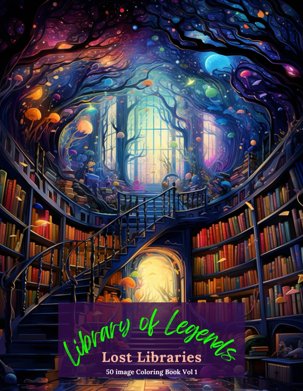 Library of Legends: Lost Libraries Coloring Book Vol 1