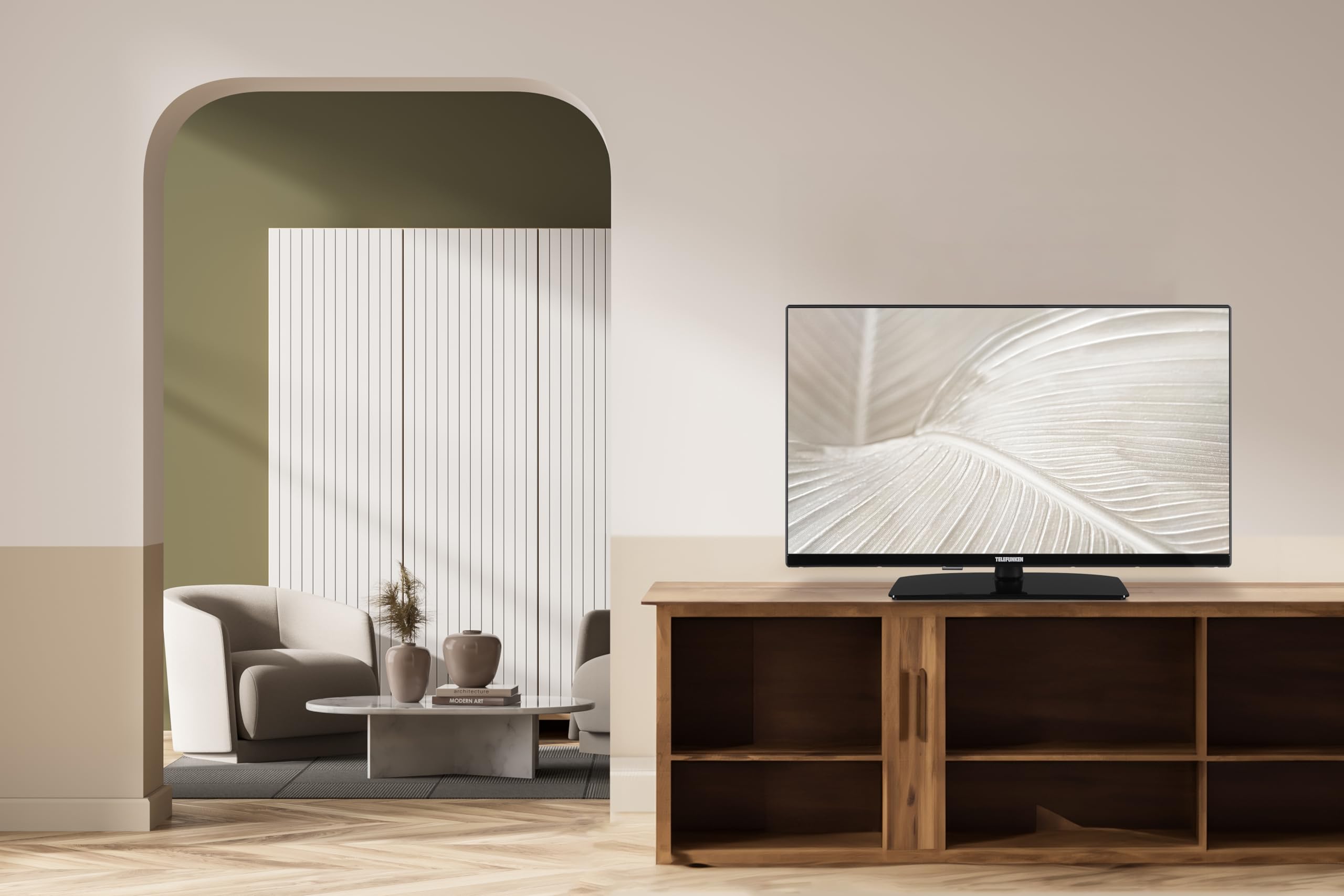 TELEFUNKEN TV 32" HD Ready 32TENSHDZ, TV LED 32 Pollici, Digitale DVB-T2/C/S2, USB, HDMI, uscita audio digitale, Hotel Mode, 2024