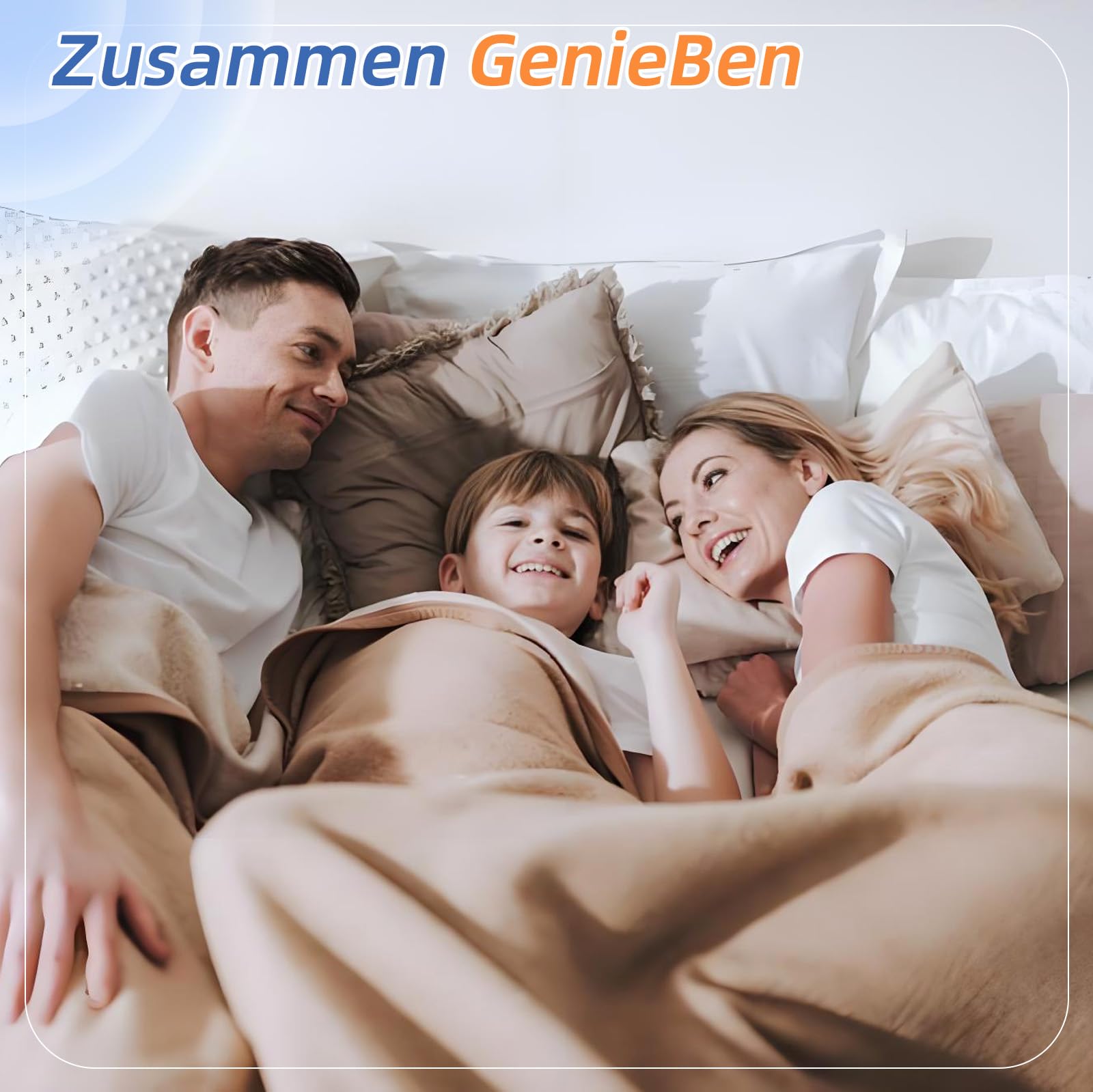 Kaempe Upgradierte Liebesbrücke für Matratzen 230cm, Rutschsicher Und Nahtloses Füllen Ritzenfüller Liebesbrücke für Matratzen, Matratzenverbinder für Paare & Familien, 5-Minuten-Montage