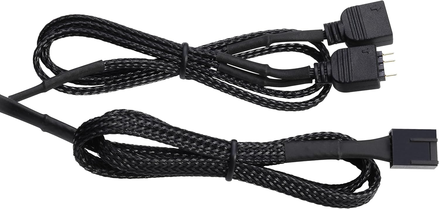 Fractal Design Prisma AL-12 – 120mm Computer Fan - PWM Control - Six addressable RGB LEDs - ARGB - Optimized for Silent Computing and High Airflow - LLS Bearings - TripWire Technology - RGB (1-Pack)